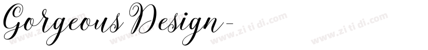 Gorgeous Design字体转换